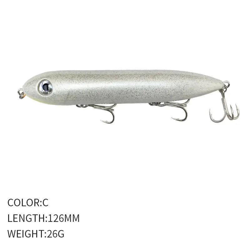 126MM 26G Pencil Fishing Lures Floating  Top Water Artificial Bait 126F Walk The Dog!