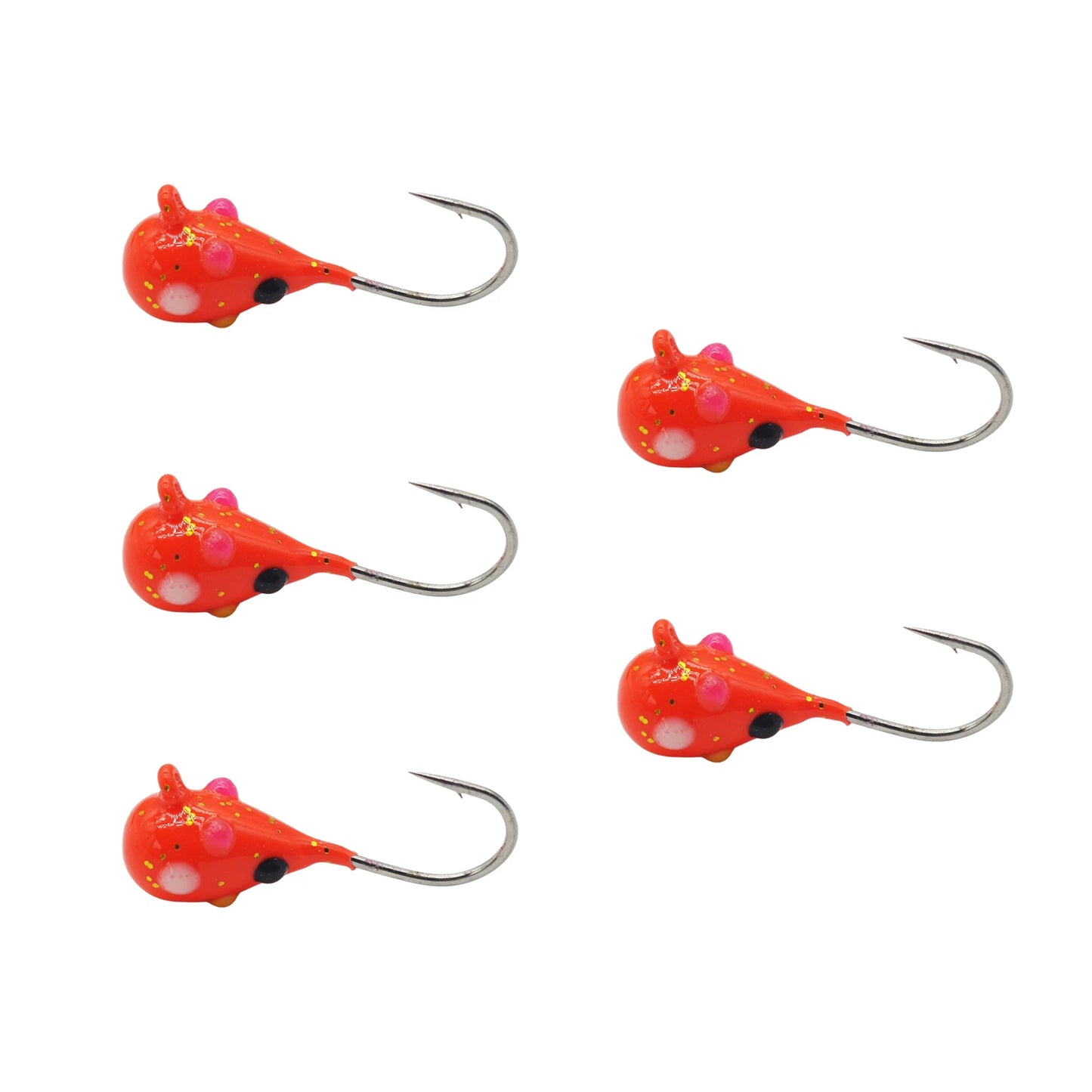 Tungsten Ice Jigs, Glow Tungsten Ice Fishing  Jigs for Crappie, Panfish, Walleye, Trout