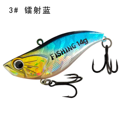 10Pcs Plastic VIB Fishing Lure- Rattling, Vibrating Hard Lure Kit- Bass ,Trout, Walleye, Pike