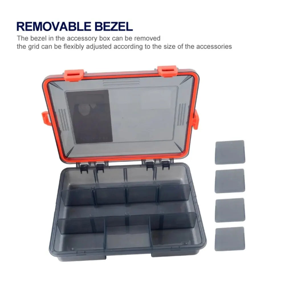 Fishing Tackle Box-Large Capacity-Waterproof Hook/Lure Storage