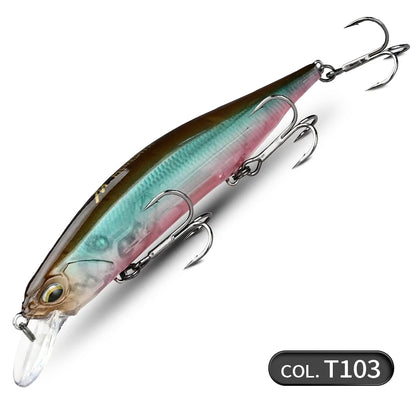 MEREDITH 110SP 17g Suspending Minnow Fishing Lures Saltwater Freshwater Long Casting, Jerkbait