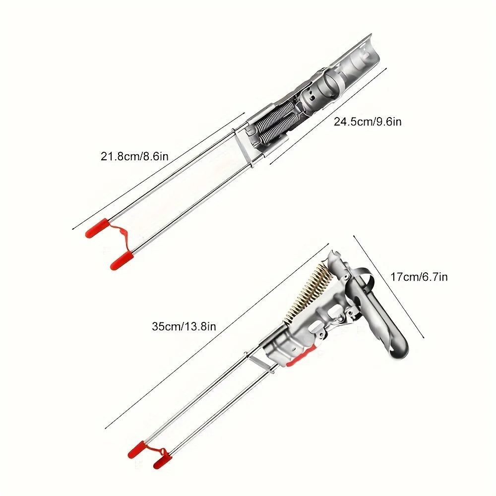 Automatic Spring Fishing Rod Holder, Adjustable Folding Stainless Steel, Ideal for Hands-Free Shore Fishing
