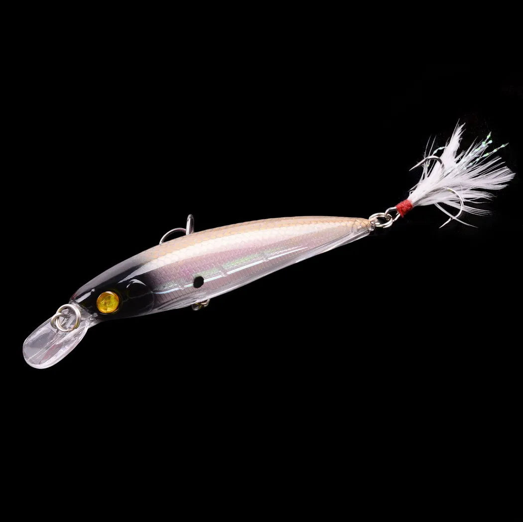 Laser Minnow- 11CM 13G Japanese Jerk-Bait - GREAT for WALLEYE, BASS, PIKE, TROUT, PERCH, CARP, CATFISH