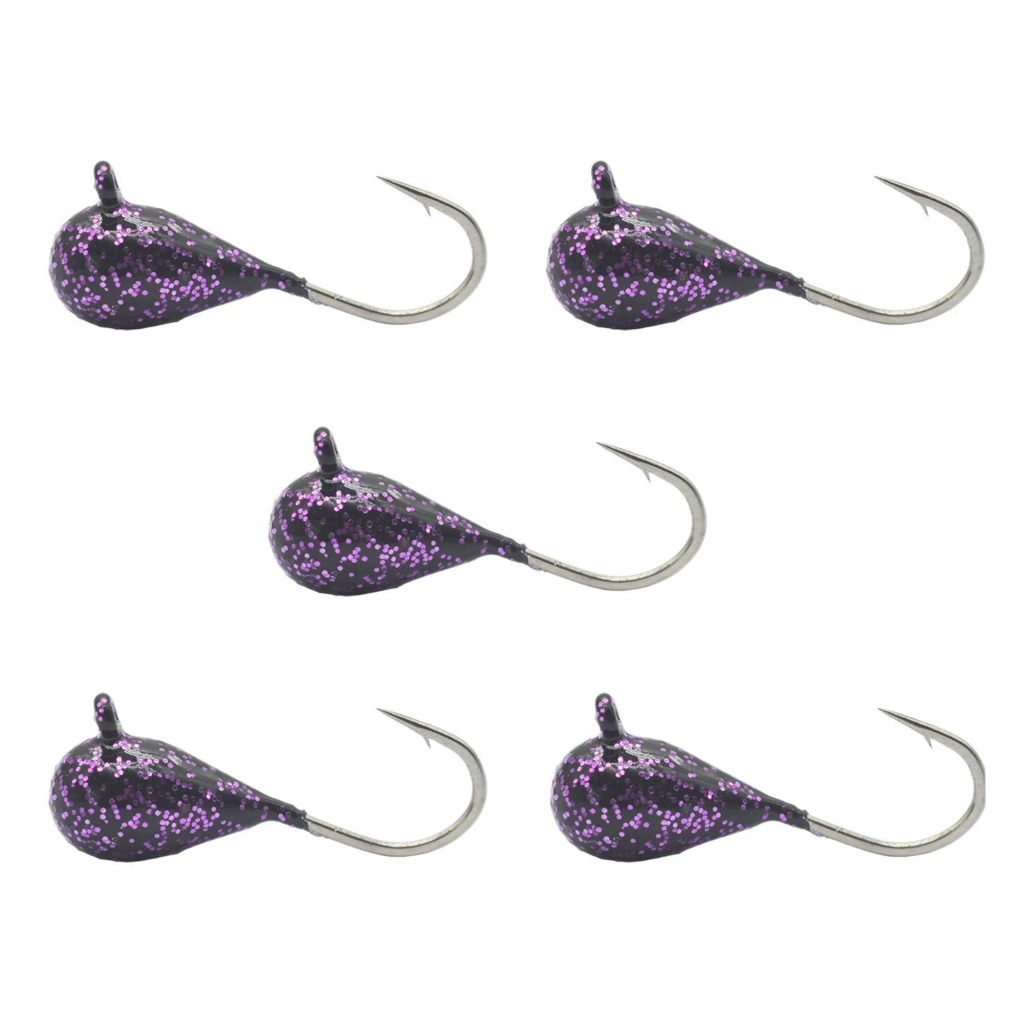 Tungsten Ice Jigs, Glow Tungsten Ice Fishing  Jigs for Crappie, Panfish, Walleye, Trout
