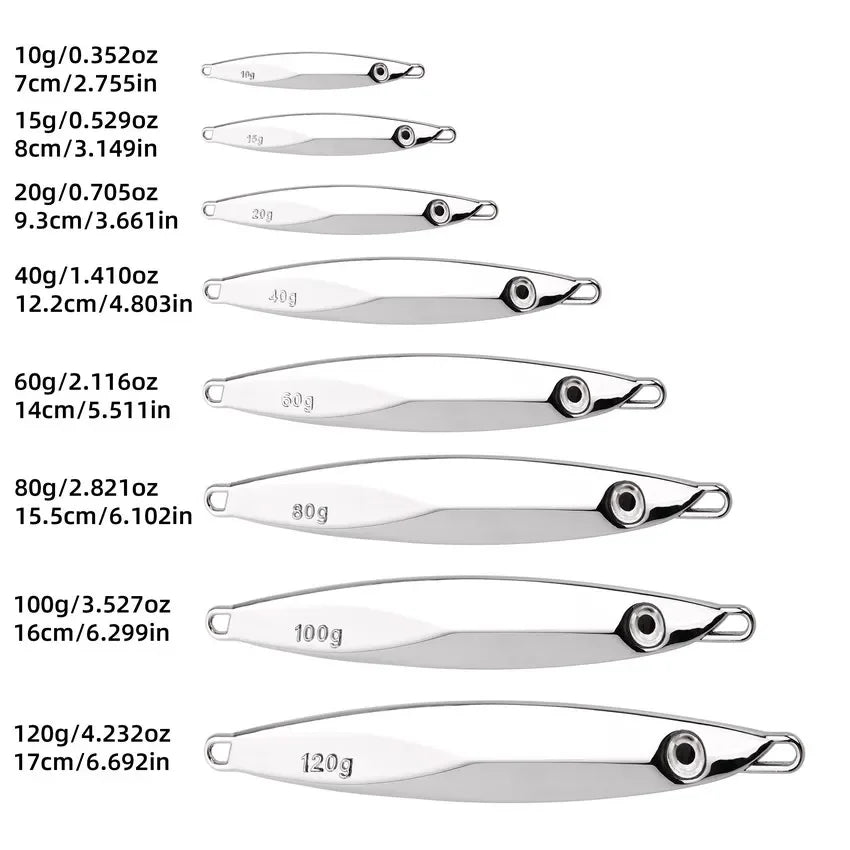 1pcs 40g 30g 20g 15g 10g  Jigging, Saltwater Lures- Practical Tackle