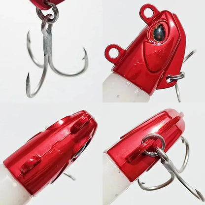 5PCS 44g Artificial Bait Lumious/Glow Mackerel Sea Bullet Bass Snapper Fishing - Swimbait, Jigging