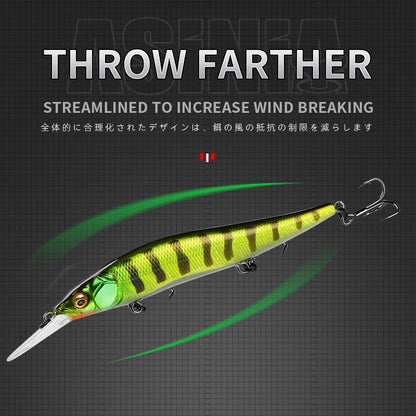 ASINIA Professional  110mm 14g Dives 1.8m/ SP Fishing Lures 
JERKBAIT FOR BASS, PIKE, WALLEYE, TROUT/SALMON, PERCH, CRAPPIE