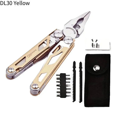 Daicamping DL1B Extra Cutter Scissors Saw Clamp Multi Tools / Clip Pliers Multifunctional Foldable EDC Folding Knife