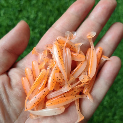 MUKUN 10PCS Micro Soft Paddletails 3.5cm 4cm 5cm for Bass, Pike, Trout, Walleye, Panfish --PERCH KILLER