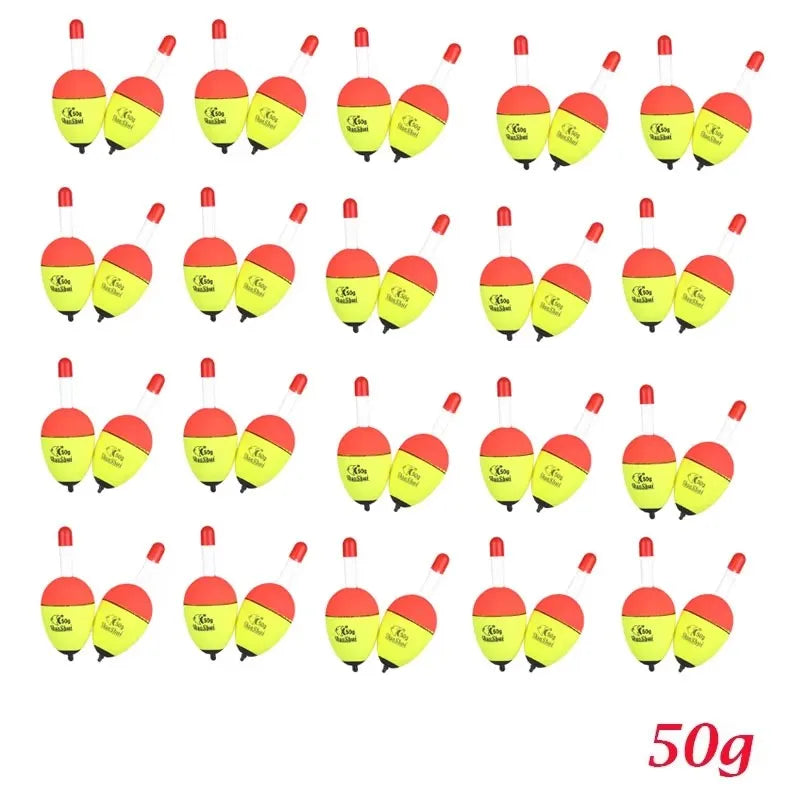 2/20/40pcs Fishing Tackle Luminous Fishing Buoyancy Float, Foam Float Bobber