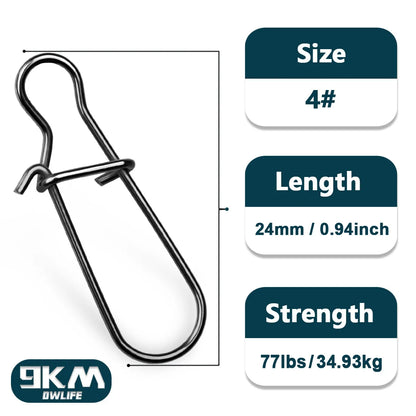 Fishing Snaps- Fast Lock Clips- Stainless Steel Fishing Connector- Duo lock Clips