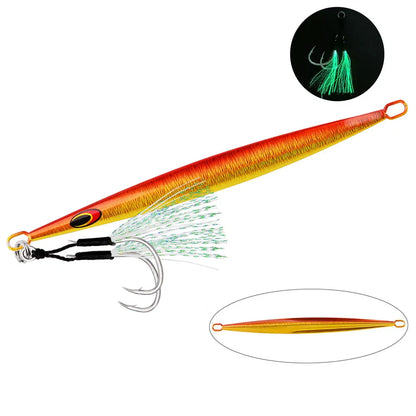 1PC 80g 100g 150g 200g Saltwater Metal Jigs- Deep Sea - Vertical Speed Jigs