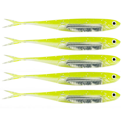 THKFISH 5pcs/6pcs  Lures 100mm 75mm Soft Silicone  3.9g Soft Lure For Bass, Trout, Walleye, Pike Fishing