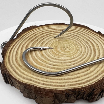 80Pcs Fishing Hooks Stainless Steel Fish Hooks, Saltwater Fishing Barbed Hooks