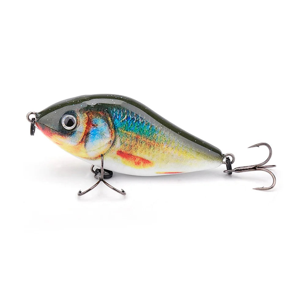 GOBASS Sinking Jerkbait- VIB Lure 60mm 13g Rattlin' Lipless Crankbait/ for BASS, PIKE, WALLEYE, TROUT, SALMON- INSHORE GAMEFISH
