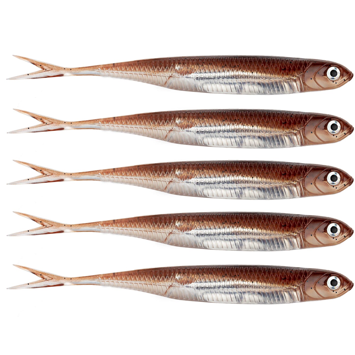 THKFISH 5pcs/6pcs  Lures 100mm 75mm Soft Silicone  3.9g Soft Lure For Bass, Trout, Walleye, Pike Fishing