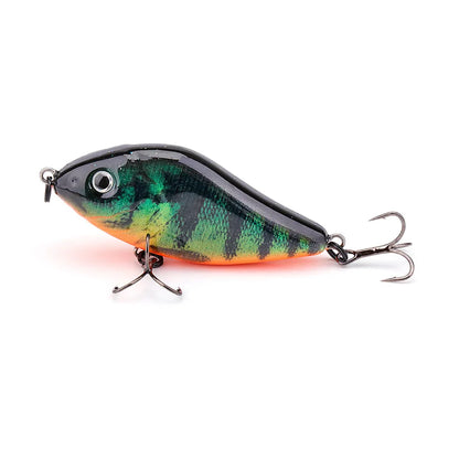GOBASS Sinking Jerkbait- VIB Lure 60mm 13g Rattlin' Lipless Crankbait/ for BASS, PIKE, WALLEYE, TROUT, SALMON- INSHORE GAMEFISH