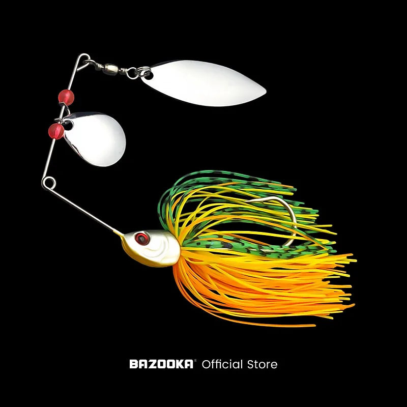 Bazooka 15g 18g Spinnerbait with JIG Skirt For Bass, Pike