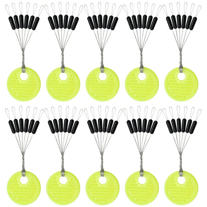 60pcs/Set S/M/L Space Beans,  Rubber Stopper/ Bobber stopper ---FOR YOUR TEXAS RIGS!
