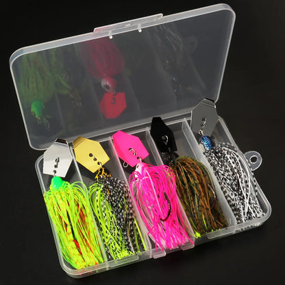 Chatter-Bait 7g/9g/12g/14g/21g  Bladed Jig Kit- For Bass, Walleye, Trout, Pike, Perch