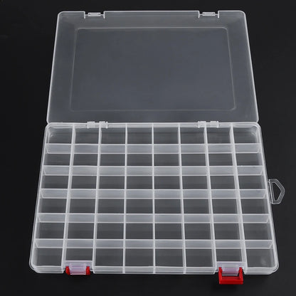 10/15/24/48 Grids Compartment Fishing Tackle Box  Fishing Lure Bait Hook Organizer