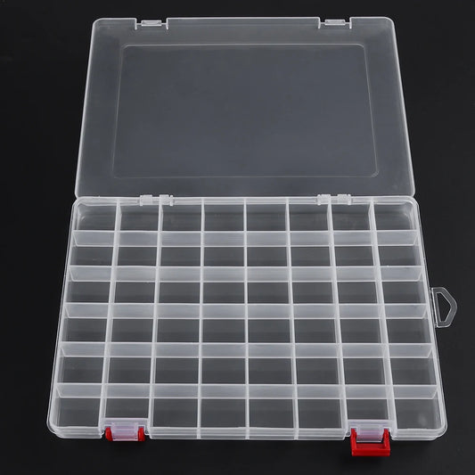 10/15/24/48 Grids Compartment Fishing Tackle Box  Fishing Lure Bait Hook Organizer
