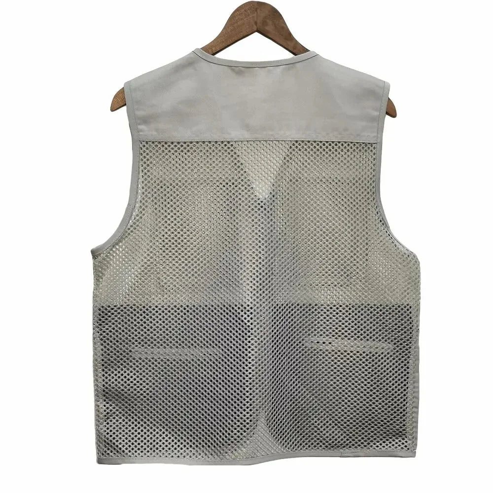 Summer Thin Mesh Vest Leisure Multi-pocket, Fishing Vest, Breathable