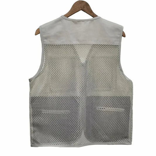 Summer Thin Mesh Vest Leisure Multi-pocket, Fishing Vest, Breathable