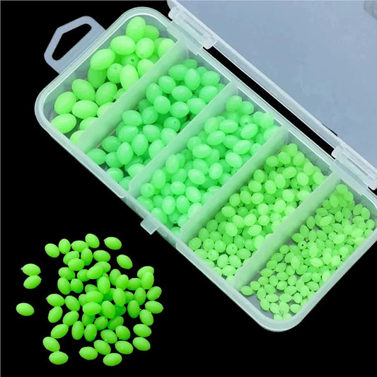 375Pcs/Set Night Luminous Fishing Beads, attractors for lures and baitfishing