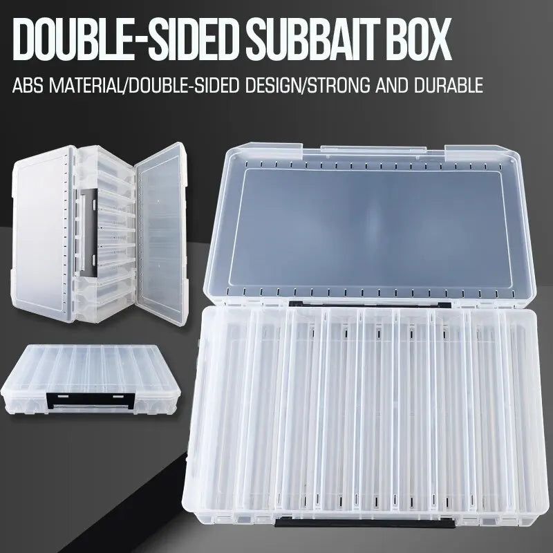 TAIYU 10/14/18 Compartment Double Sided Large Fishing Tackle Box for Storage Big Baits , High Quality Fishing Box