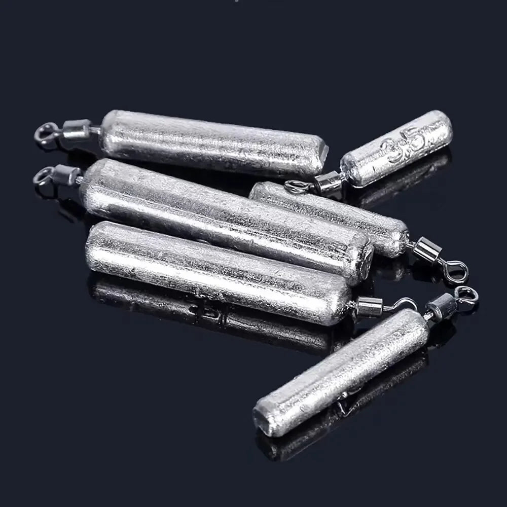 Fishing Weight 15PCS/Lot Sinker Mold 3.5g 5g 7g 10g 14g 20g Tube Bullet