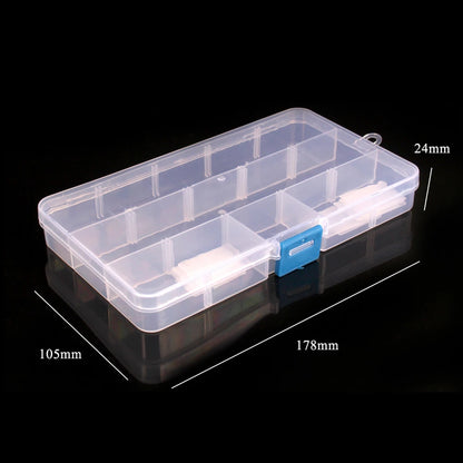 10/15/24/48 Grids Compartment Fishing Tackle Box  Fishing Lure Bait Hook Organizer