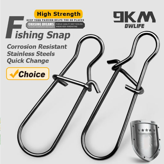 Fishing Snaps- Fast Lock Clips- Stainless Steel Fishing Connector- Duo lock Clips