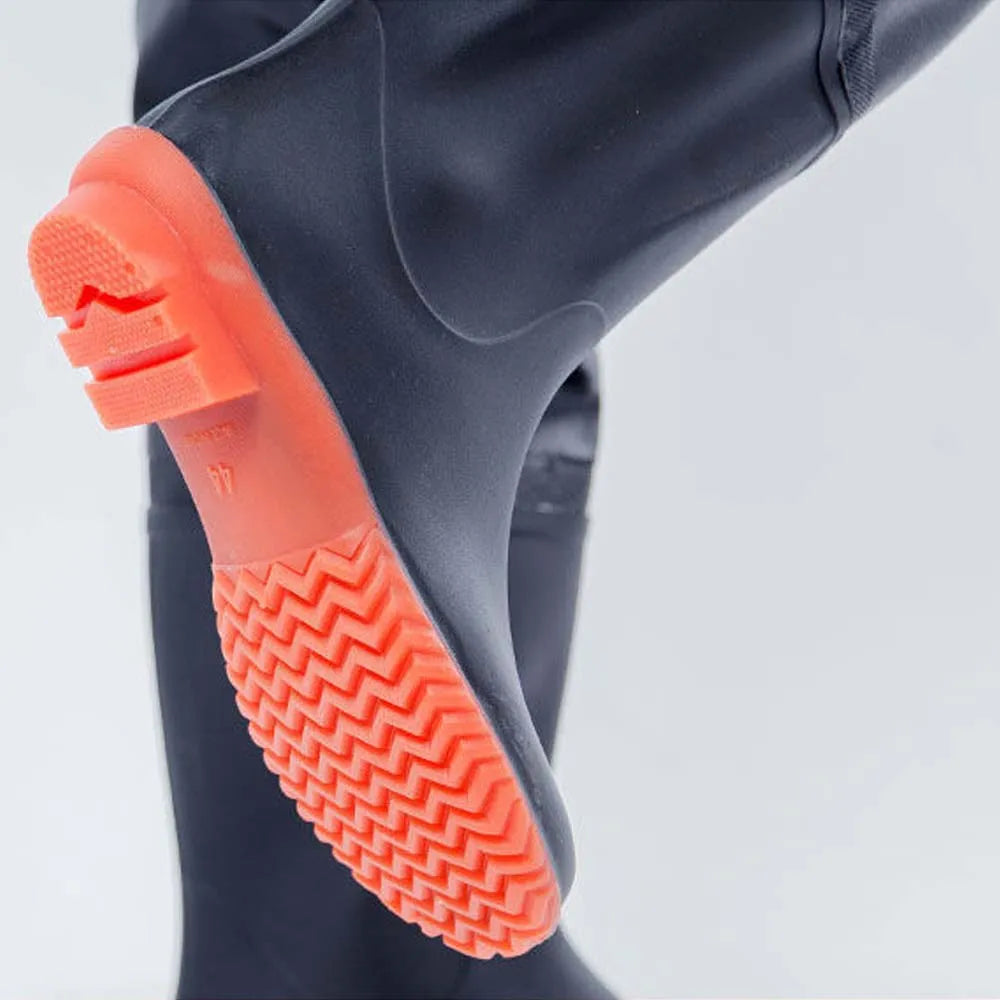 Men's Hooded Long Sleeve Wader- Waterproof Overalls, Pants With Boots, Gloves Set- Adult/ Outdoor Fishing, Hunting- River Tracking Gear