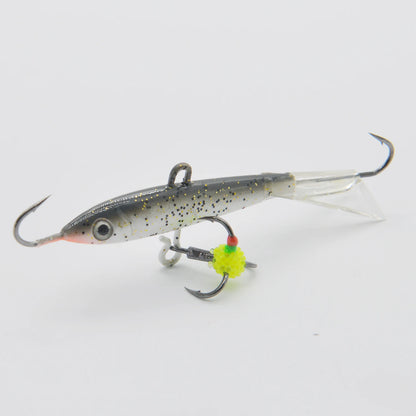 Ice Fishing Lures with Glide Tail Wings , Jigs for Bass, Perch, Walleye, Pike, Bluegill- Vertical Jigs