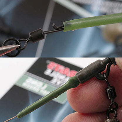 30/50/100pcs Anti Tangle Hook Sleeve Aligner Positioner Tubes Carp Fishing Rig Anti Sleeve Terminal