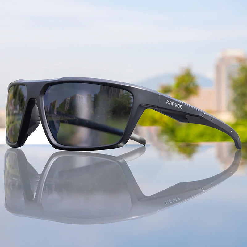 Kapvoe Fashion Polarized Sunglasses Cycling Glasses UV400 Eyewear for Men or Women-Fishing, Driving, Climbing, Outdoor Sports