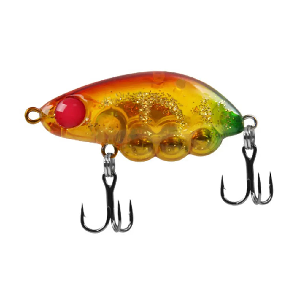 3.9g/35mm Mini Hard Bait Fixed Weight Steel Ball Trout Lure, for Perch, Trout, Bass