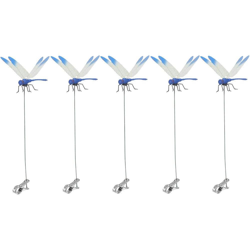 31CM Simulation Dragonfly Clip, Bug Deterrent- Realistic Dragonfly Hat Clip, Bug Repellent Dragonfly