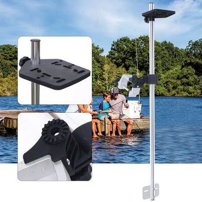 Universal 360° Rotatable Portable Transducer & Fishfinder Mounting Bracket for All Boats, Kayaks – Lightweight, Adjustable