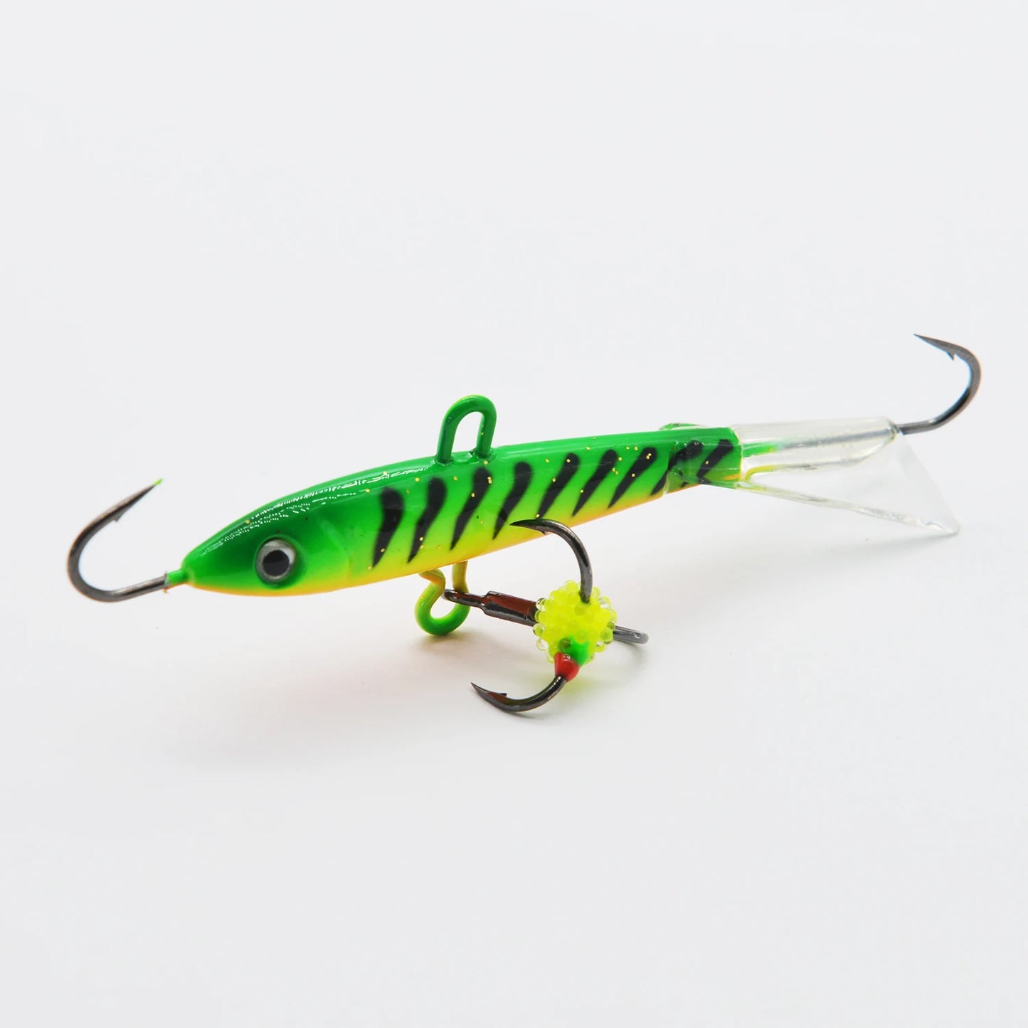 Ice Fishing Lures with Glide Tail Wings , Jigs for Bass, Perch, Walleye, Pike, Bluegill- Vertical Jigs