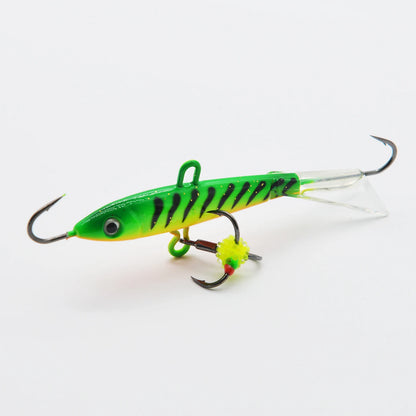 Ice Fishing Lures with Glide Tail Wings , Jigs for Bass, Perch, Walleye, Pike, Bluegill- Vertical Jigs