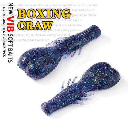 SUNMILE Stick Bait 6.2cm6.6g Weighted Soft Plastics, Craw,  For Bass