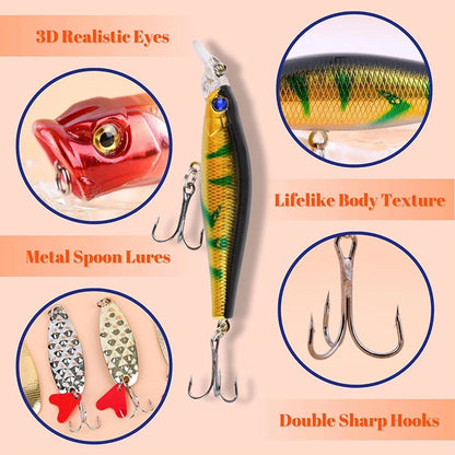 New Christmas Fishing Lures Advent Calendars Creative Fishing , 24 Days