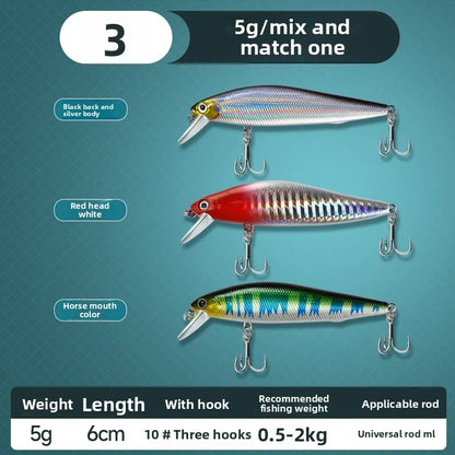 Suspended Silver Blade Road , 5g, Jerk-baits for ALL Predators
