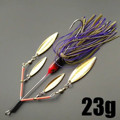 Lunker Spinner Baits! 23g Noisy, Willow Blade, Tandem Spin--Bass, Trout, Perch, Pike & other Predators