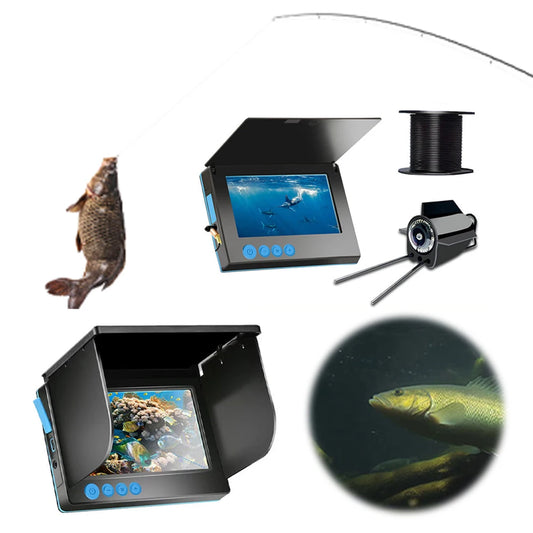 4.3/5 Inch HD Underwater Fishing Camera with 220° Wide View Ice Fishing Fish Finder Camera for Ice, Lake, Sea, Boat, Kayak Fishing