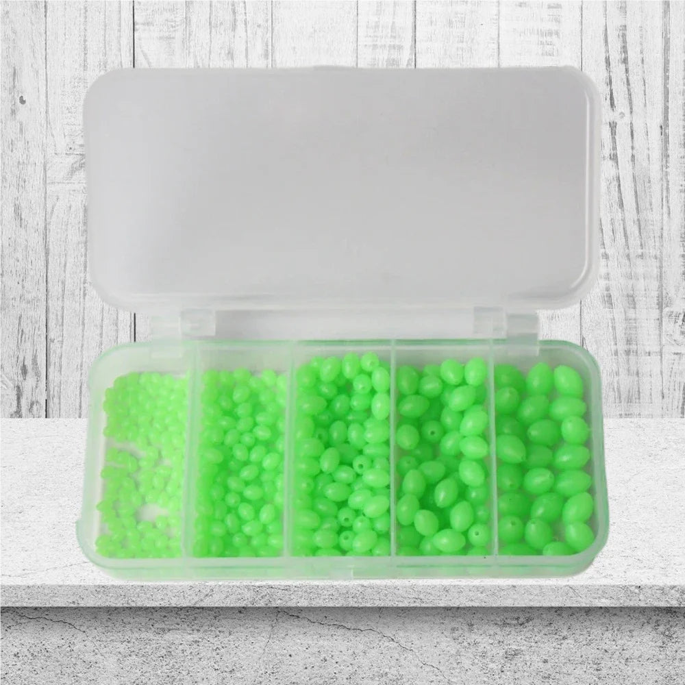 375Pcs/Set Night Luminous Fishing Beads, attractors for lures and baitfishing