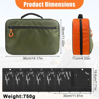 Tackle Bag, Waterproof Soft Plastic Bait Storage Bag for Saltwater Freshwater, Lure Bag , Fishing Tackle Organizer