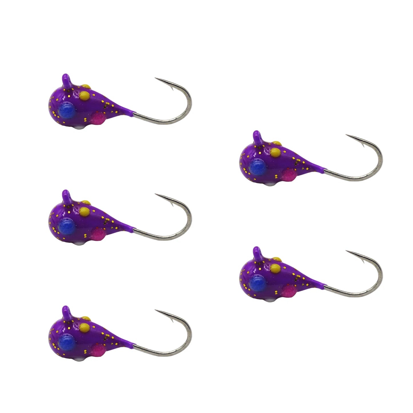 Tungsten Ice Jigs, Glow Tungsten Ice Fishing  Jigs for Crappie, Panfish, Walleye, Trout